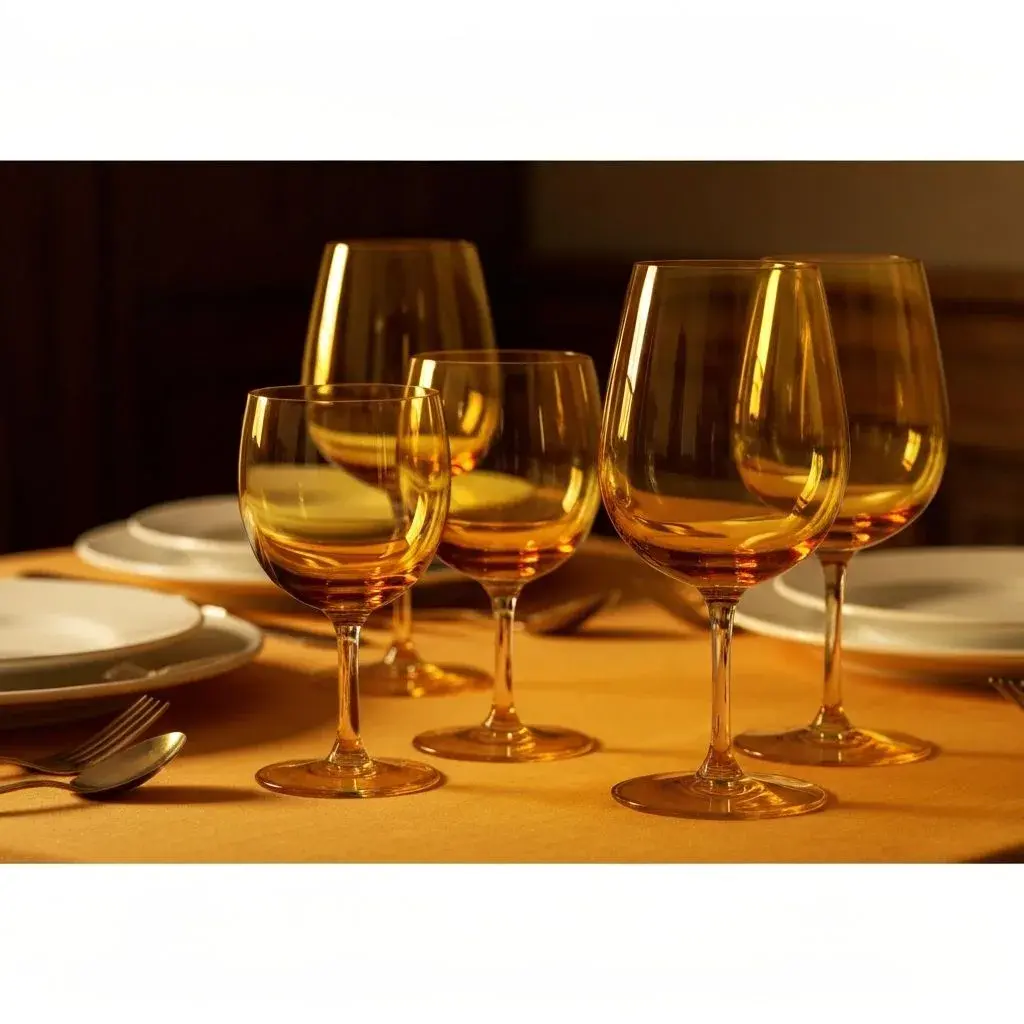 Vintage French stemware and tumblers styled for the glassware collection